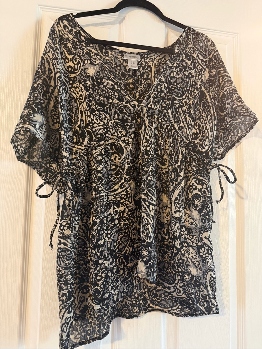 Motherhood Maternity Paisley Print Tunic Top Small